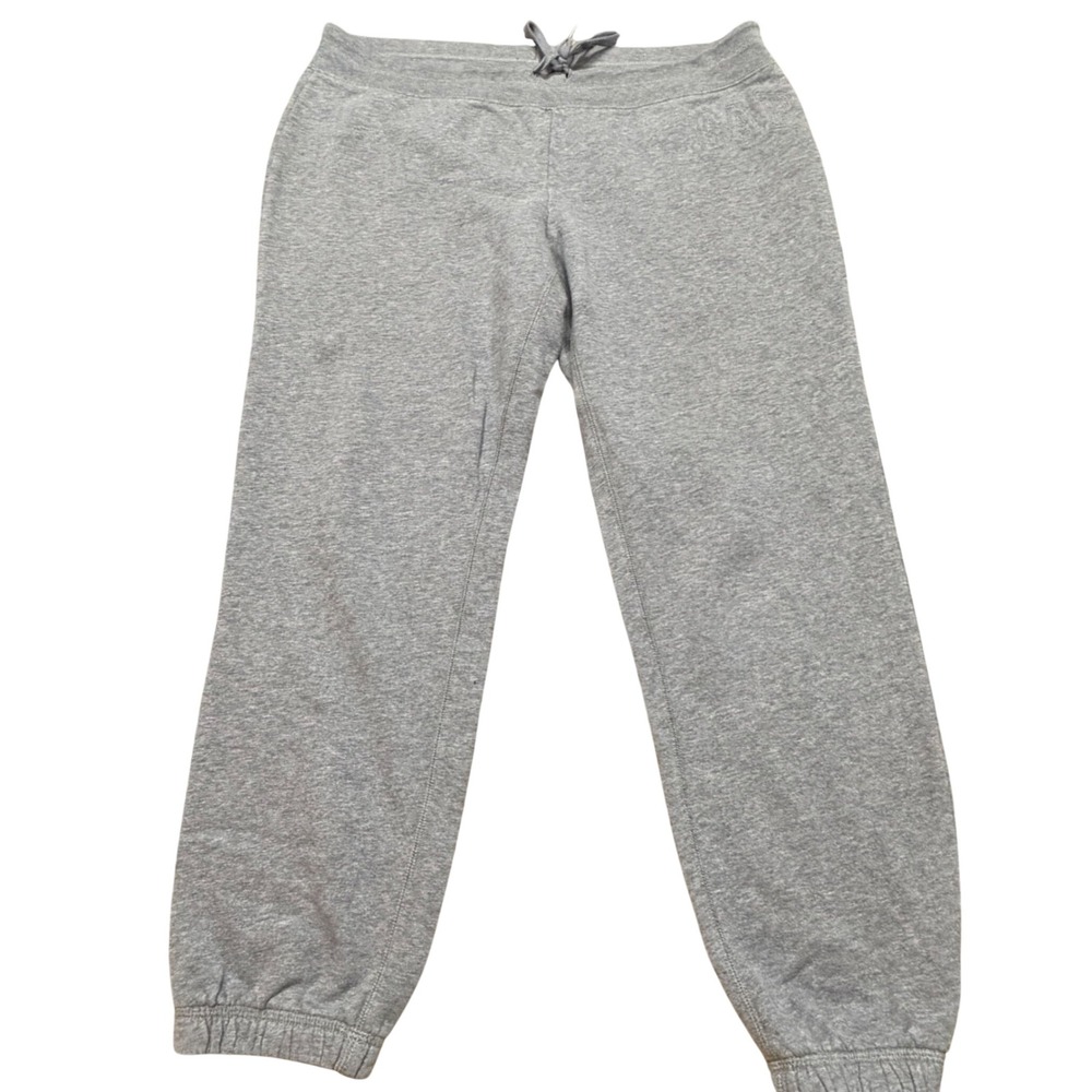 Gap Womens Heather Gray Jogger Sweatpants Size L Embroidered Logo